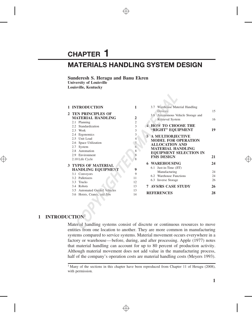 case study material handling system pdf