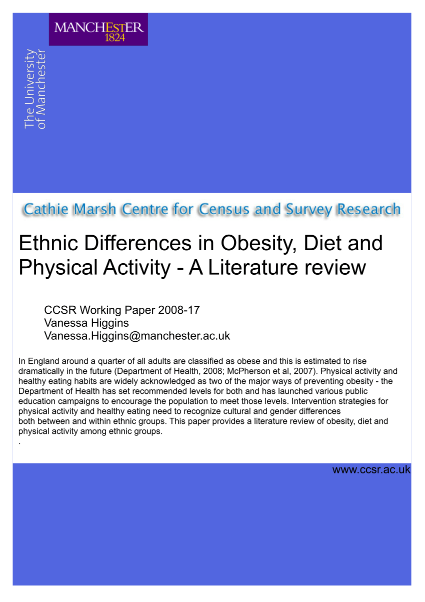 literature review in obesity