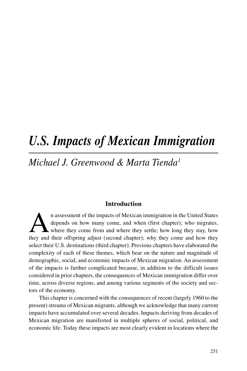 mexican immigration essay