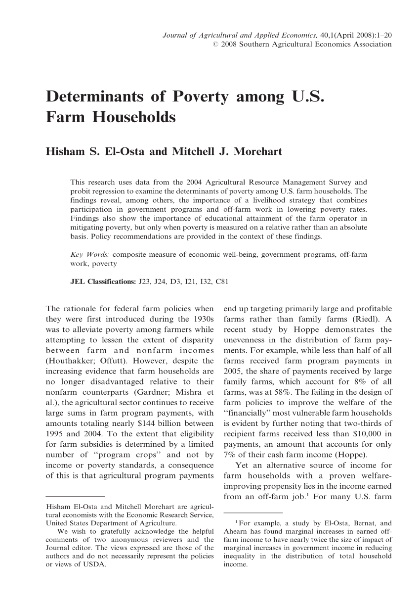 proposed research title about poverty