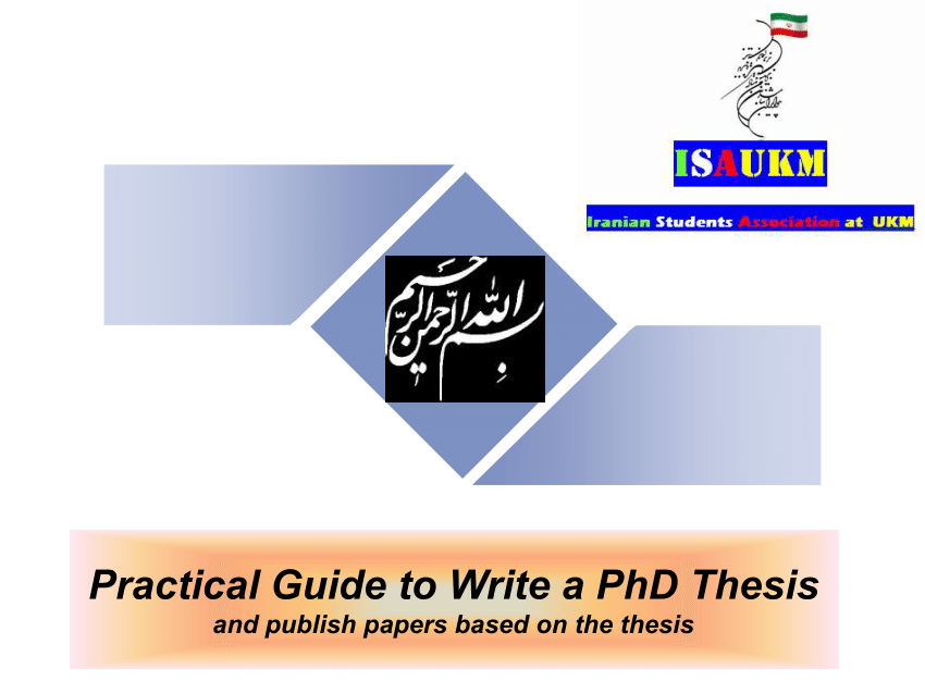 How to publish my phd thesis