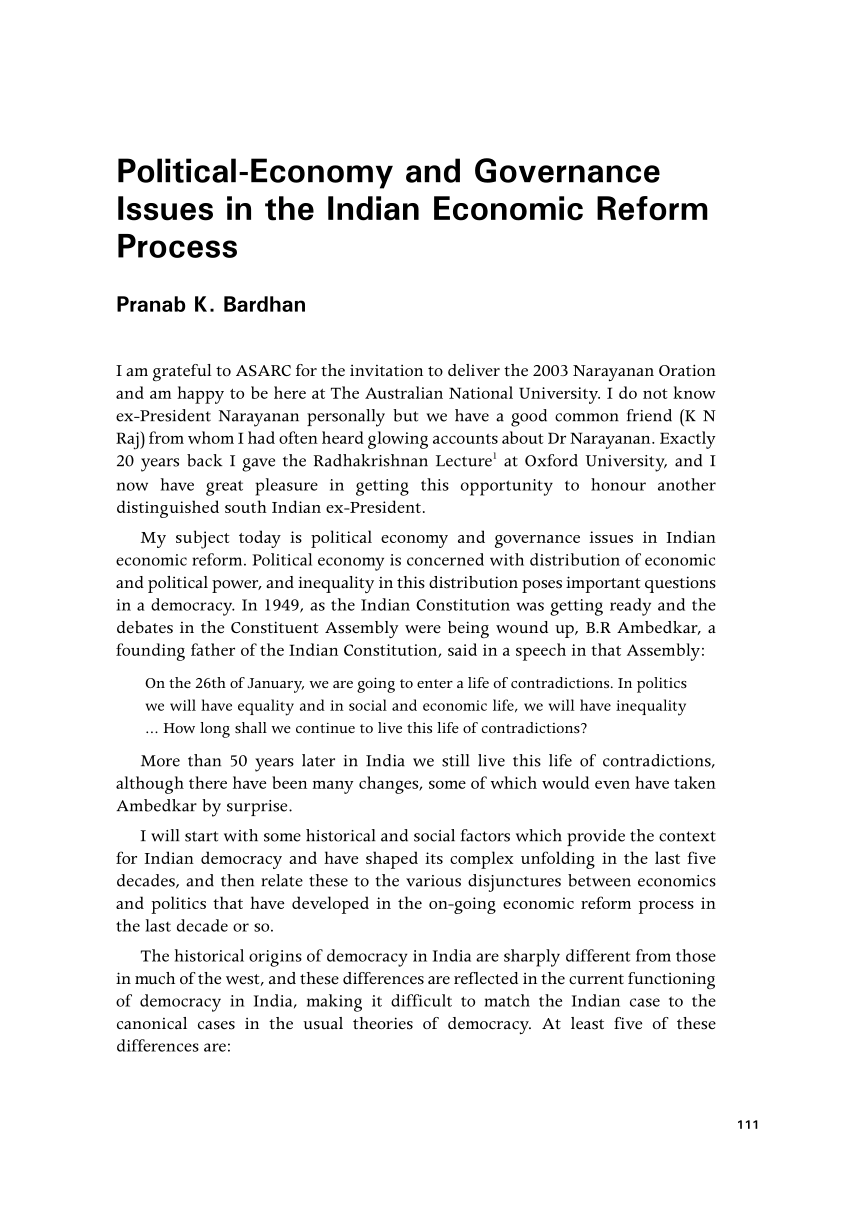 social and economic problems in india
