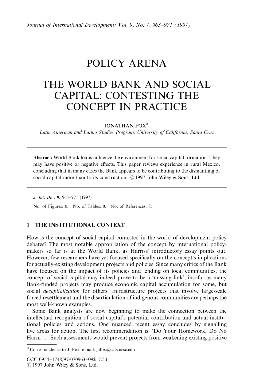 world bank policy research working paper 2146