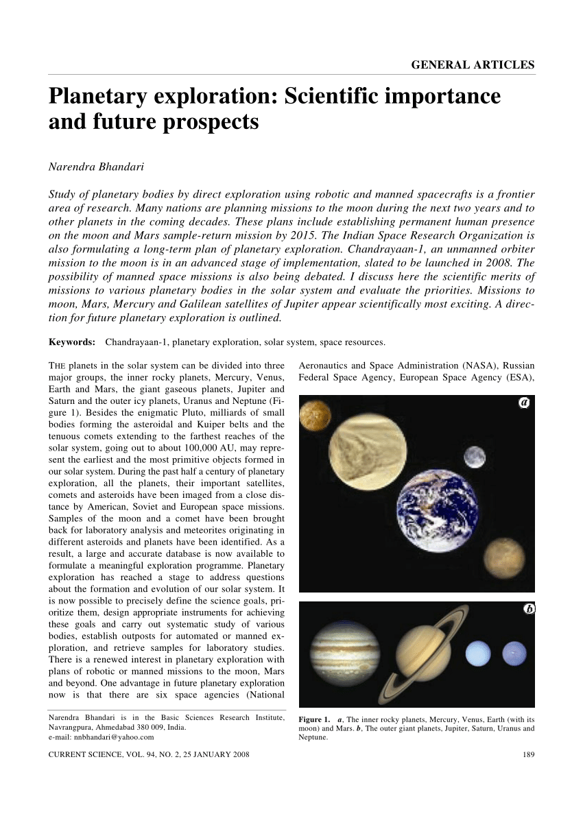 research paper planetary