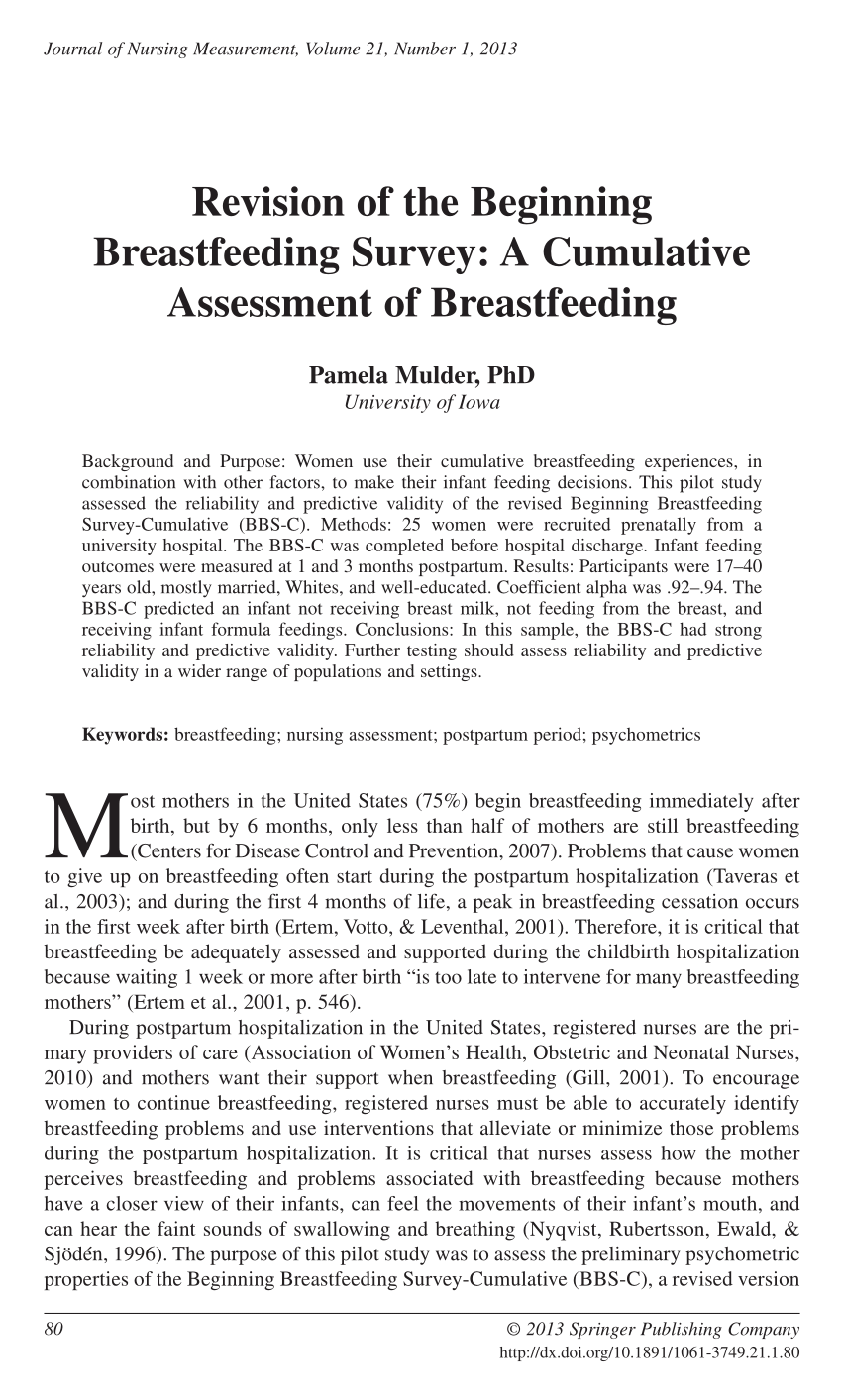 research papers about breast feeding