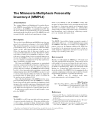 minnesota multiphasic personality inventory free online