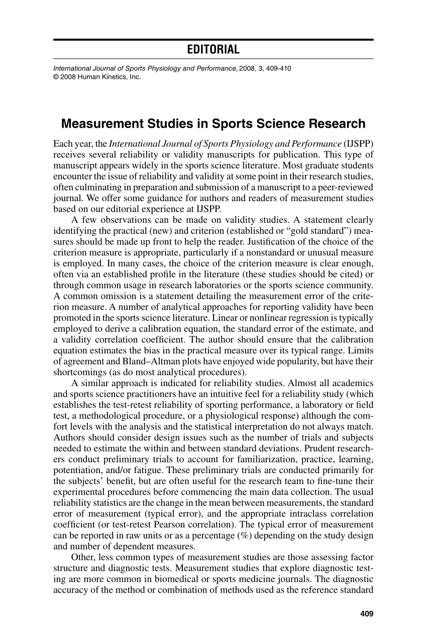 sport science masters thesis