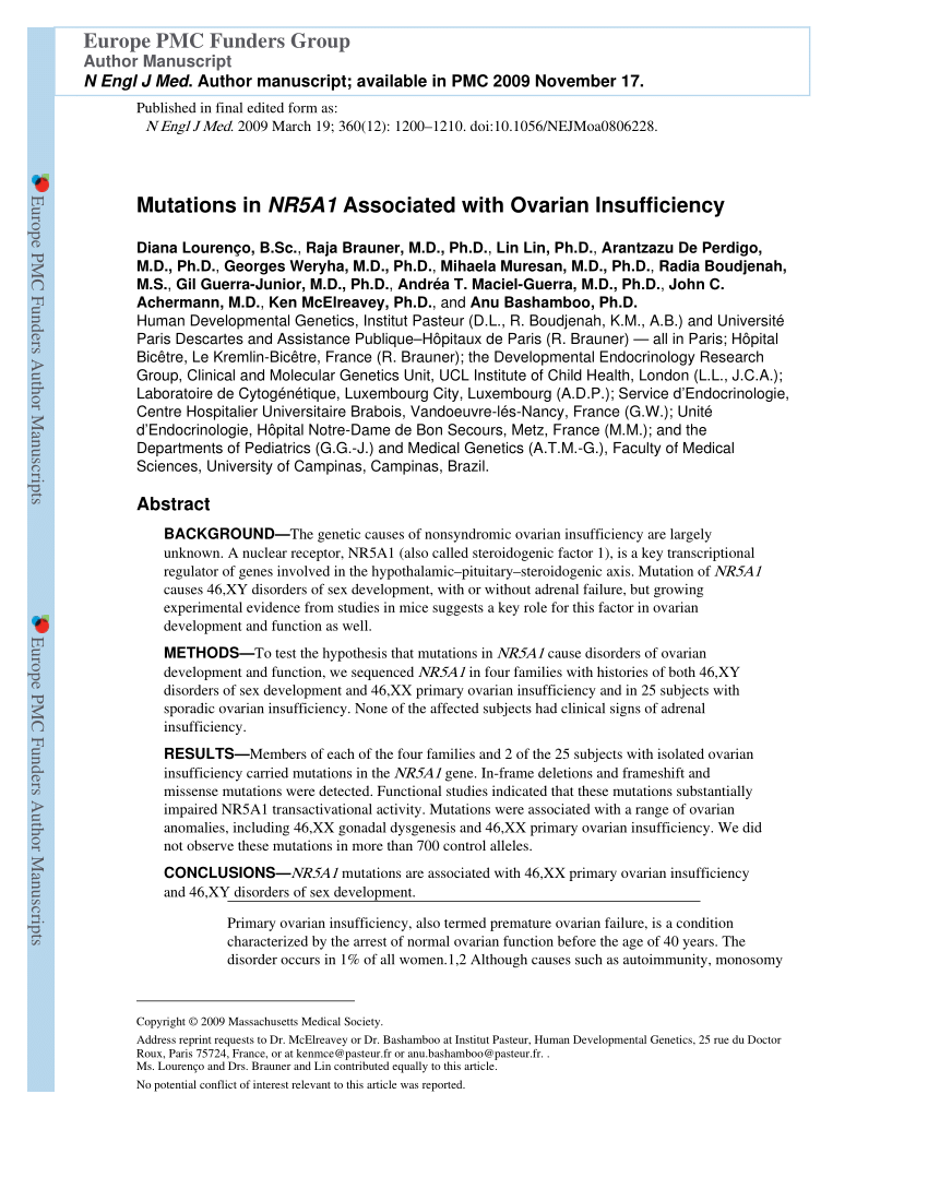 Ovarian Aging Etiology and Risk Factors