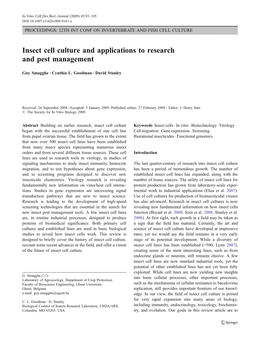 Applications Of Animal Cell Culture In Biotechnology / Animal Cell