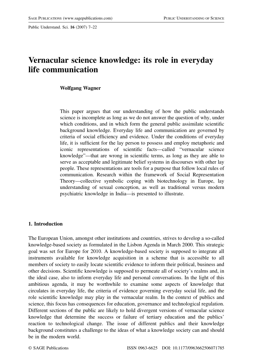 role of science in daily life