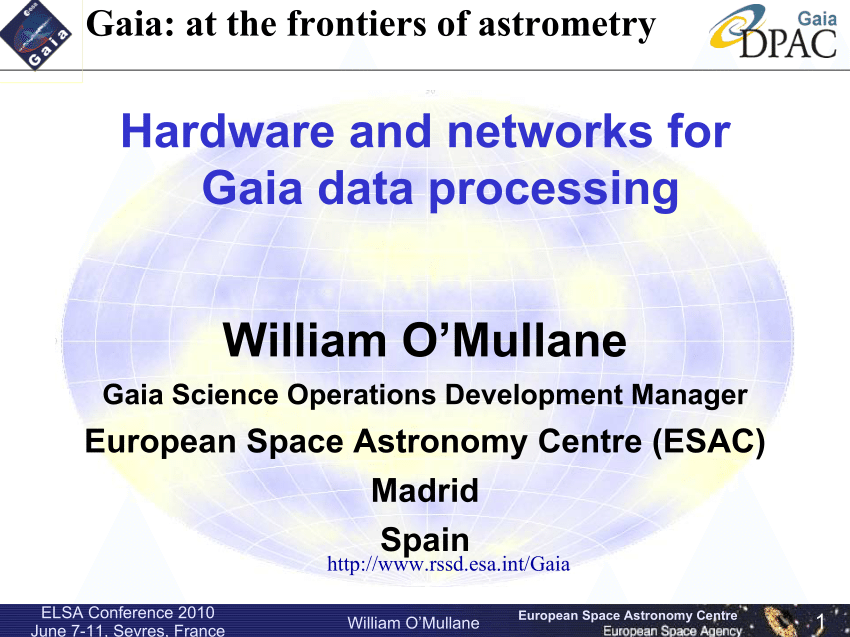 Pdf Hardware And Networks For Gaia Data Processing