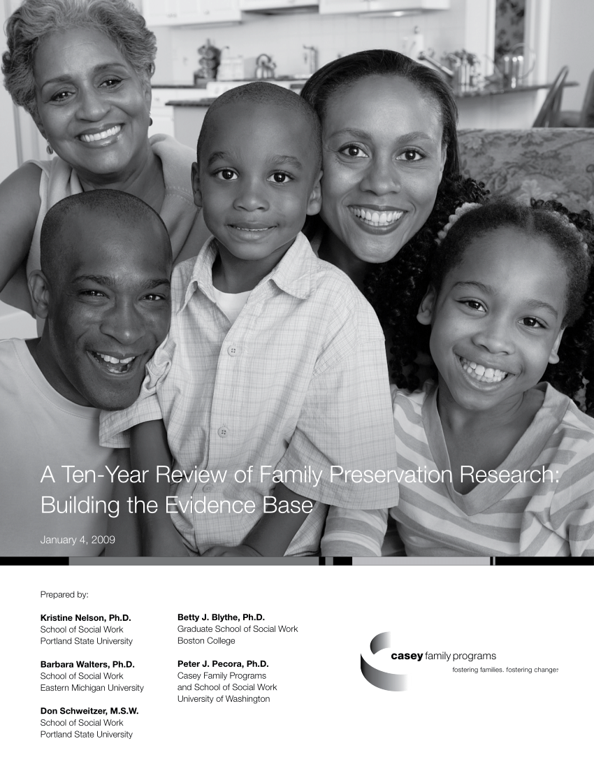 PDF) A Ten-Year Review of Family Preservation Research: Building