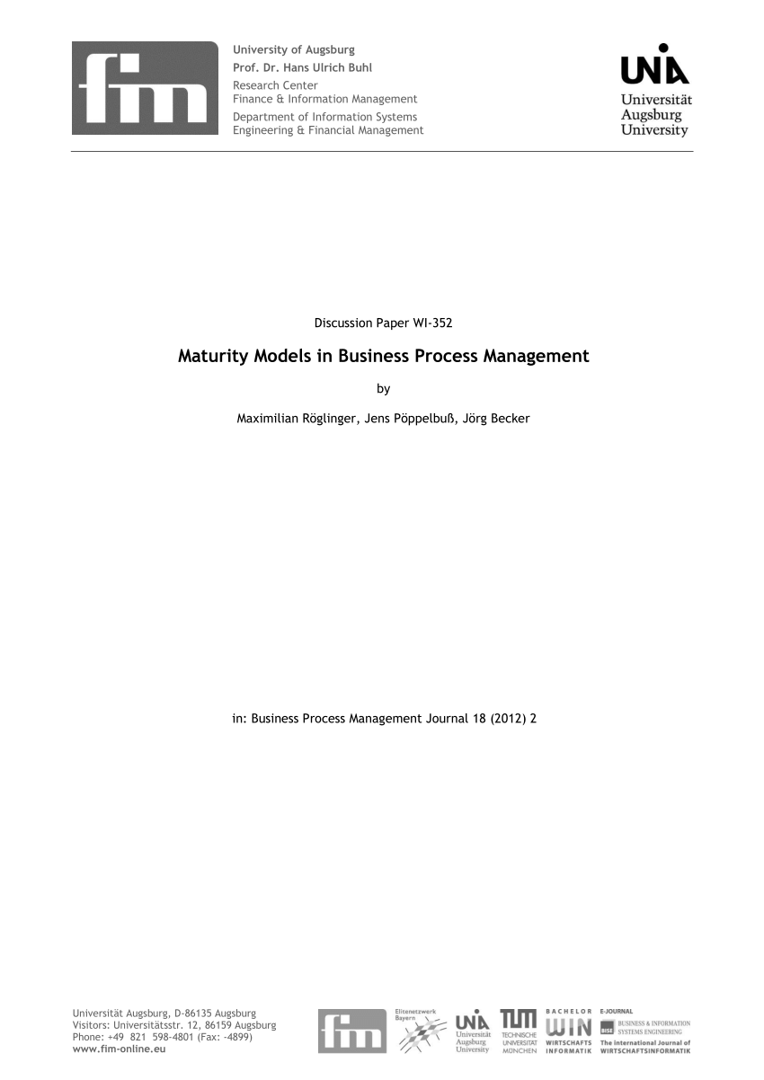 Business process management pdf thesis