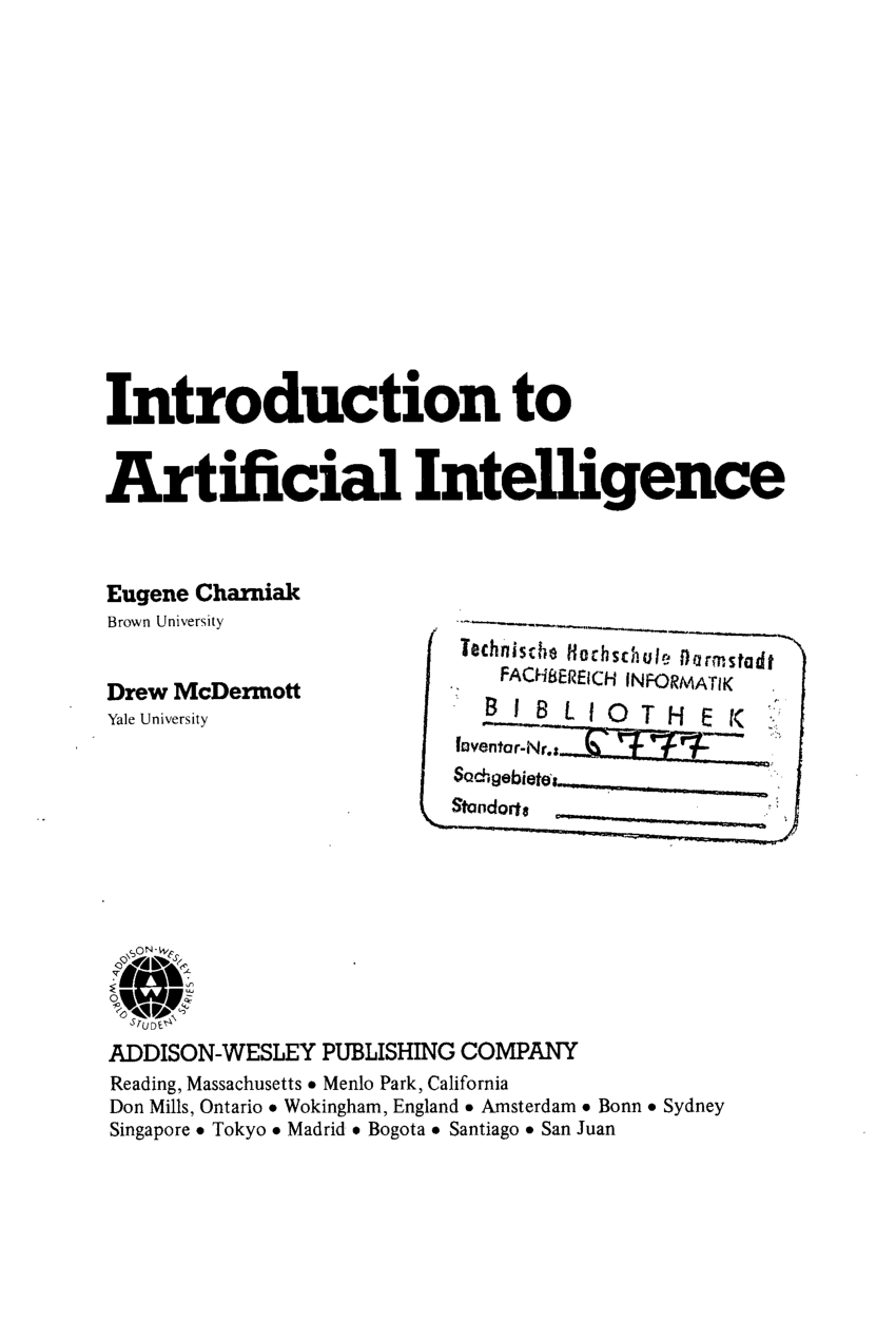 Introduction To Artificial Intelligence 