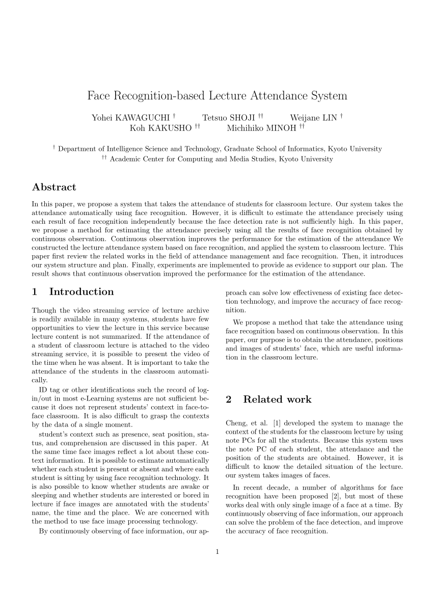 latest research papers on face recognition