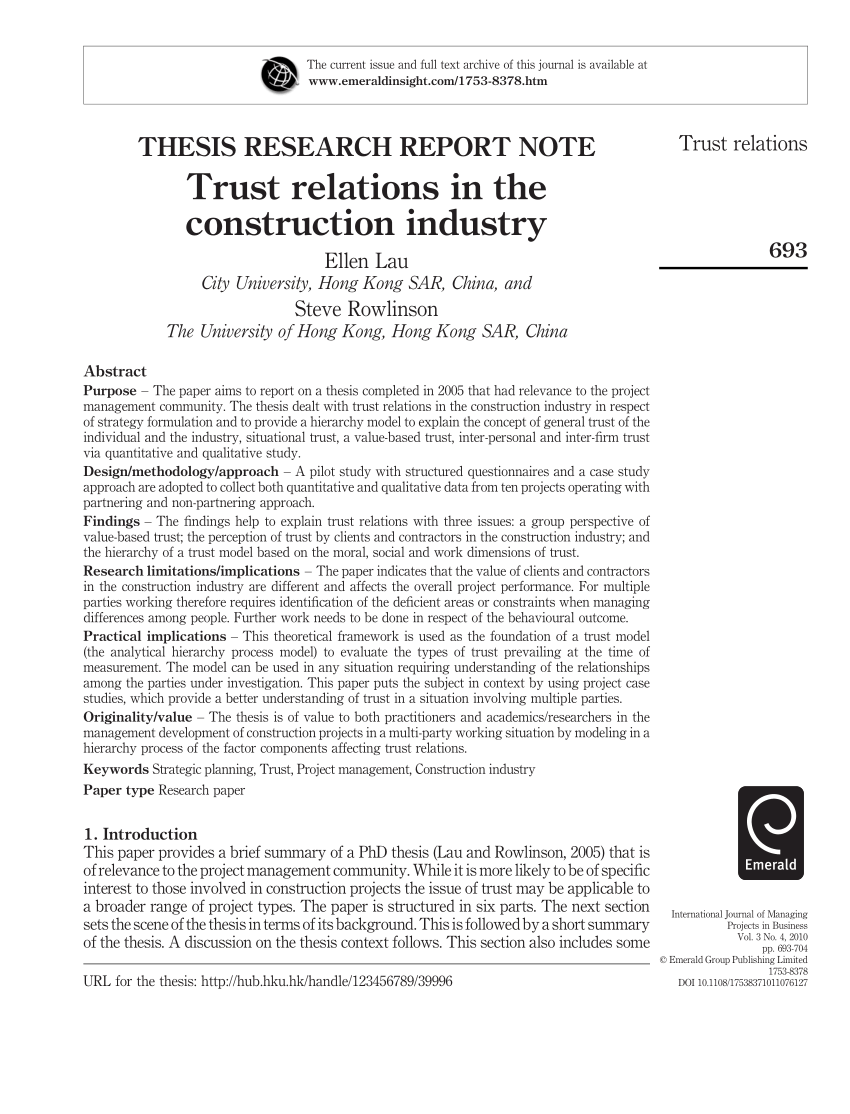 construction partnering dissertation