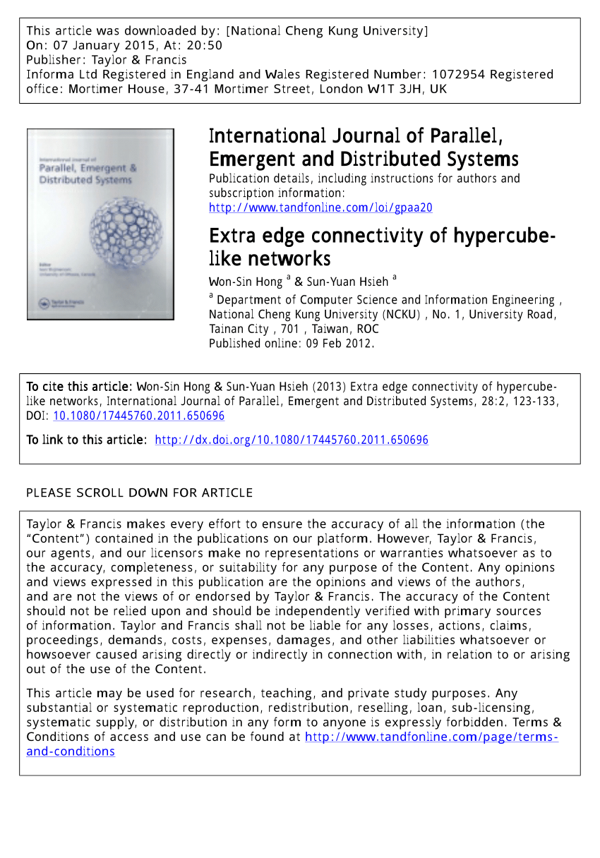hypercube networks