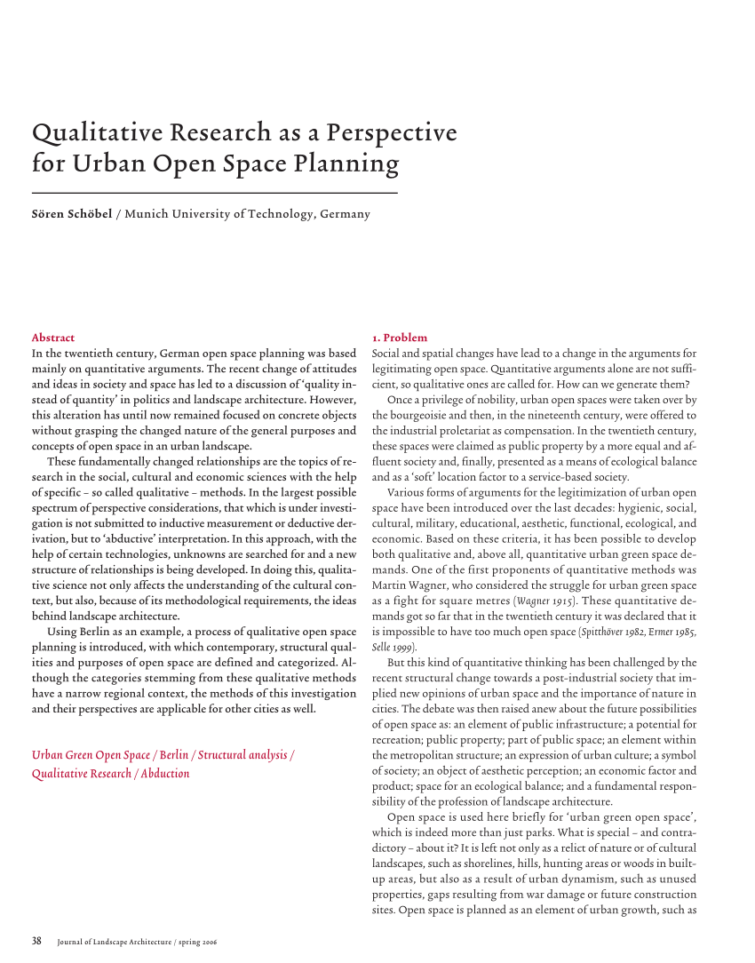 qualitative research on urban studies