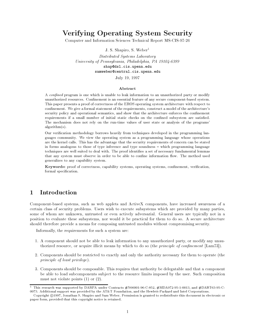 operating system security research paper