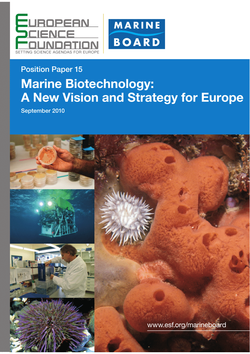 (PDF) Marine Biotechnology A New Vision and Strategy for Europe