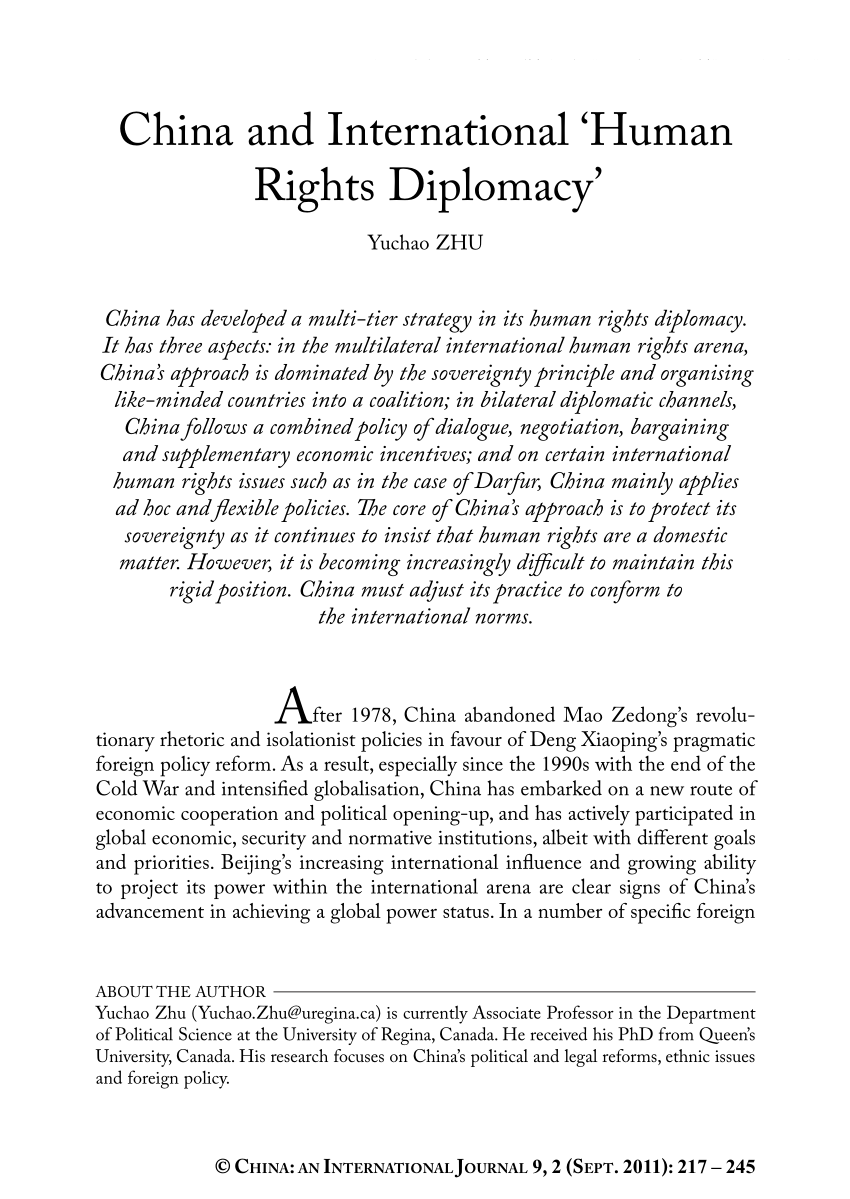 human rights in china essay