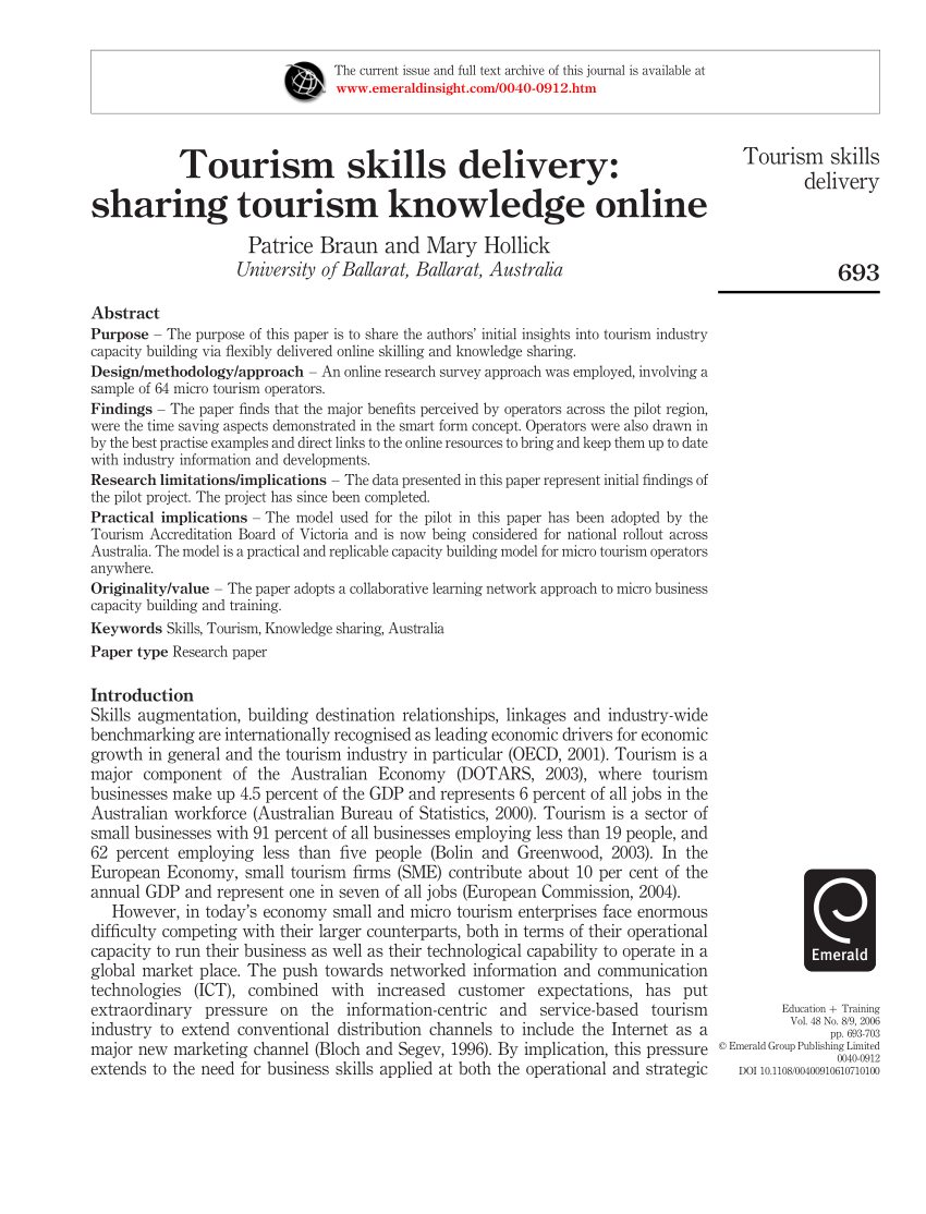 fundamental research skills in tourism