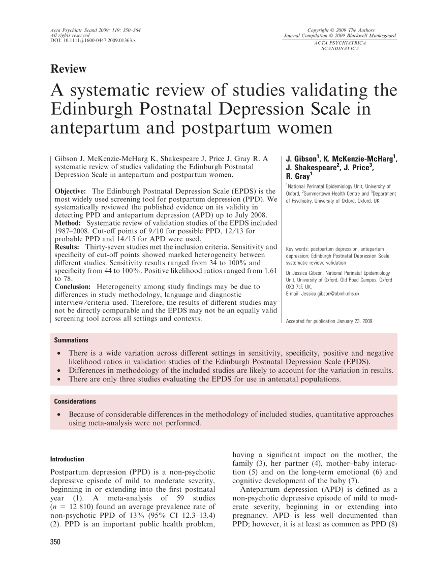 (PDF) A systemic review of studies validating the ...