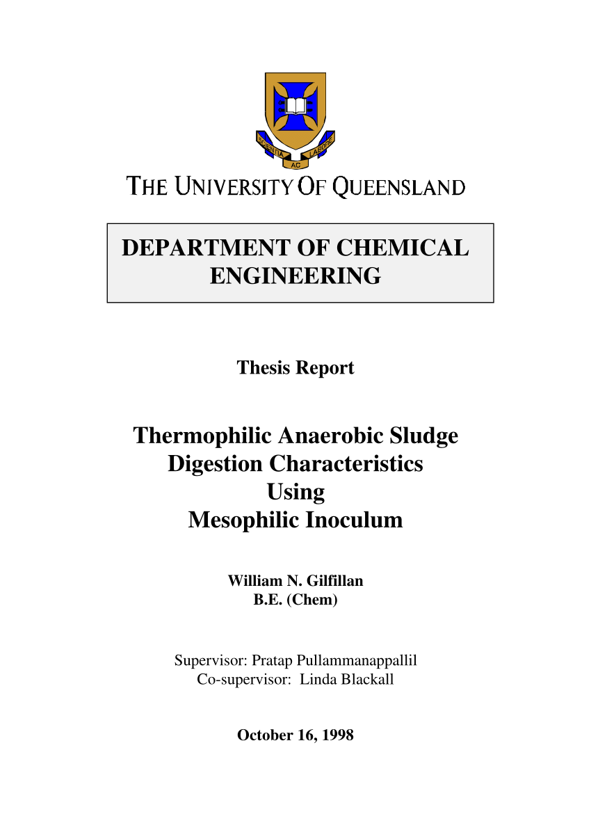 Pdf Thermophilic Anaerobic Sludge Digestion Characteristics Using Mesophilic Inoculum