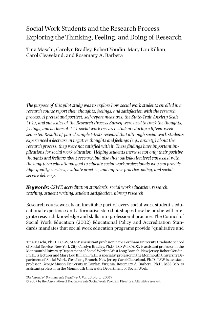 social work research pdf