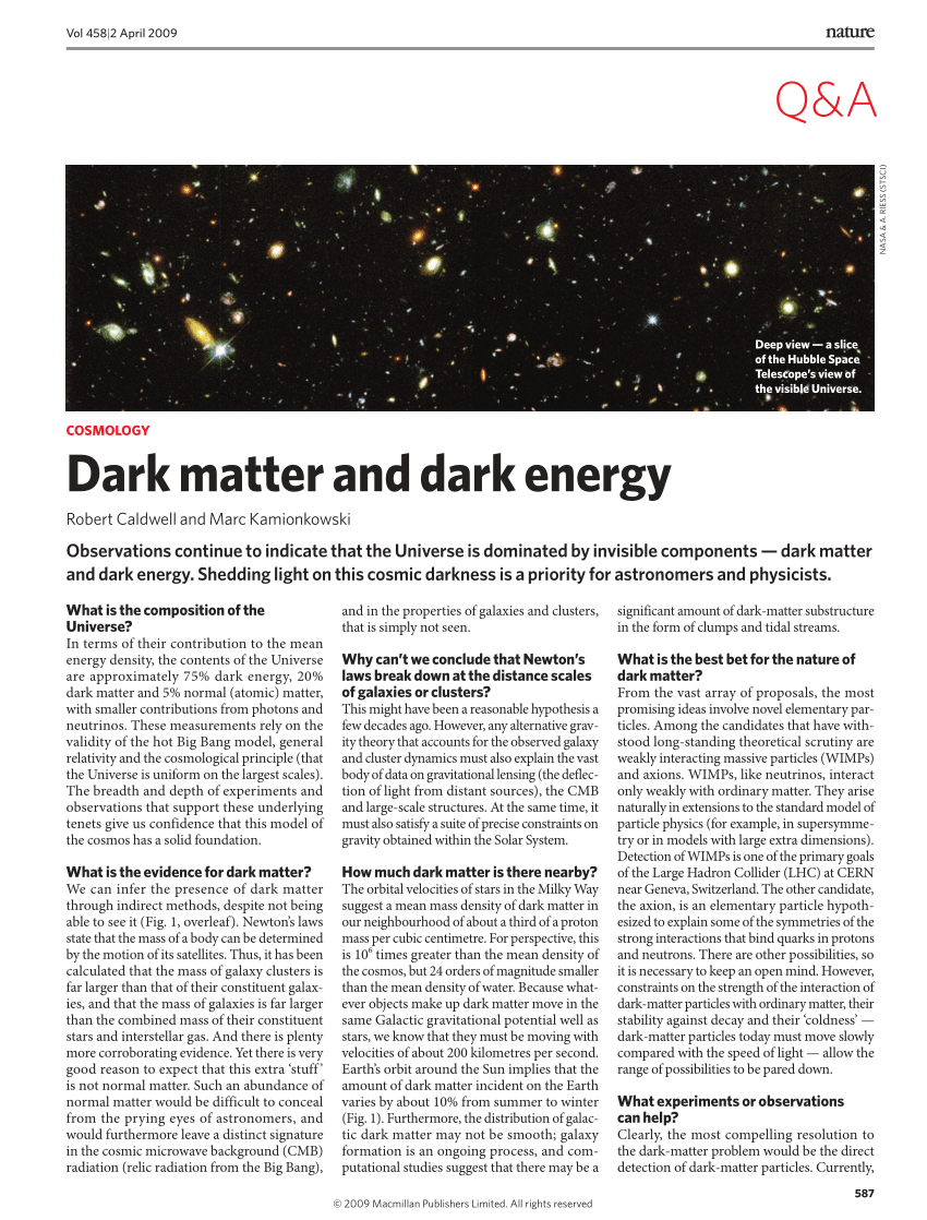 dark matter term paper