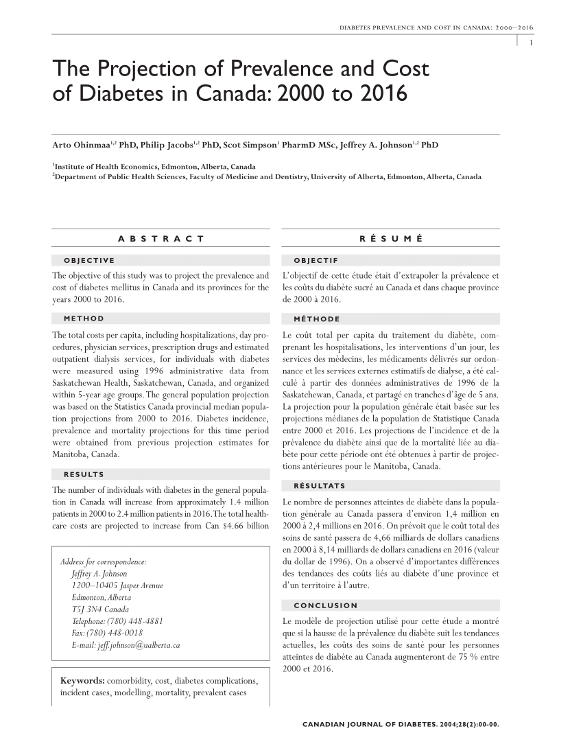 canadian journal of diabetes journal