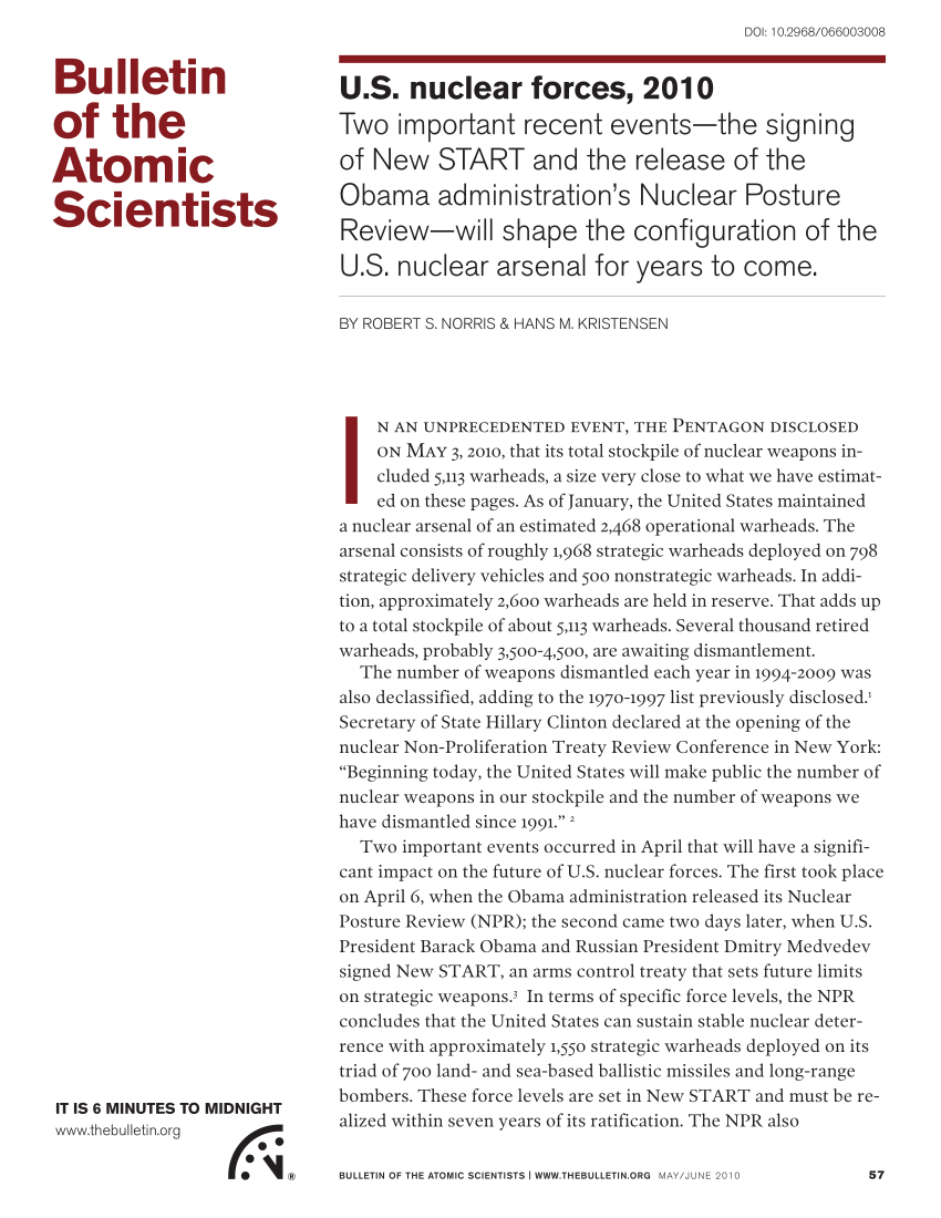 (PDF) Bulletin of the Atomic Scientists