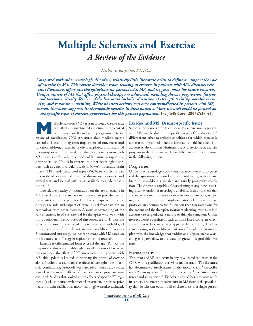 multiple sclerosis research papers