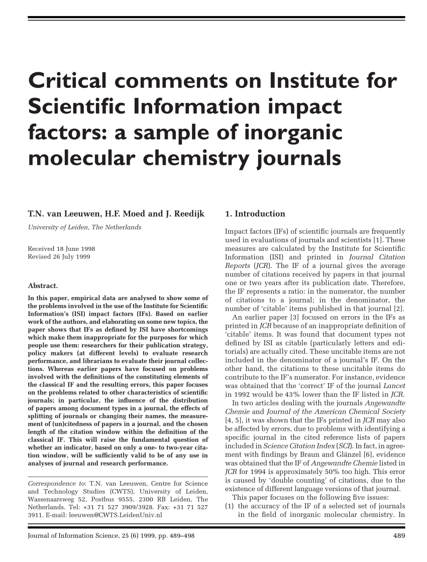 scientific journal article example