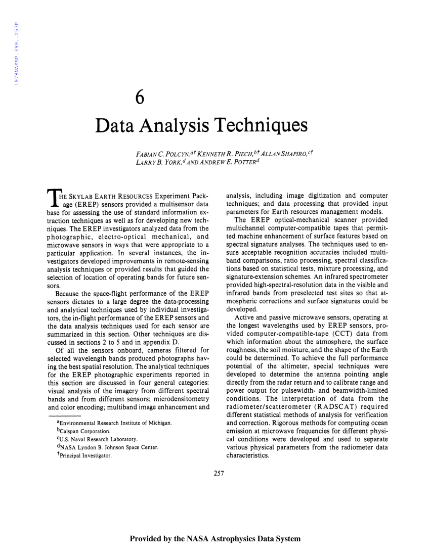 research analysis techniques pdf