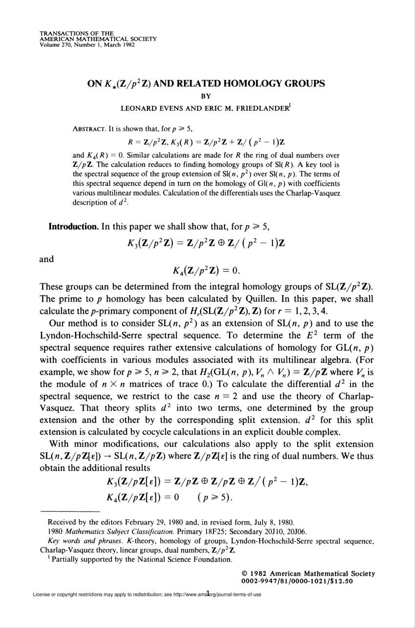 Pdf On K Sb Ast Bf Z P Sp 2 Bf Z And Related Homology Groups