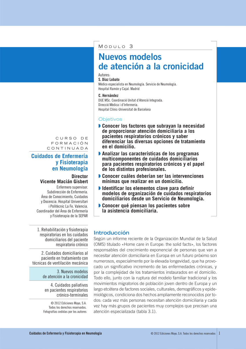 PDF) Nuevos modelos de atención a la cronicidad