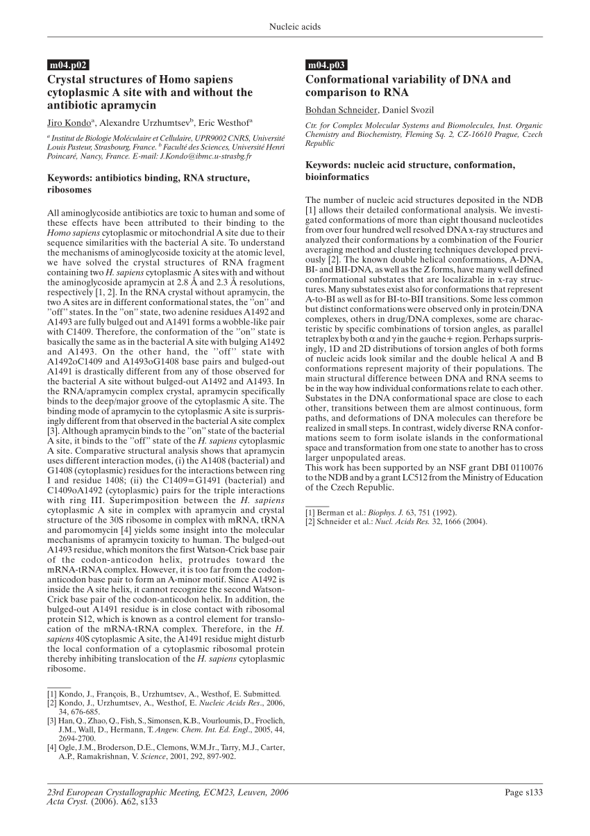 Pdf Conformational Variability Of Dna And Comparison To Rna