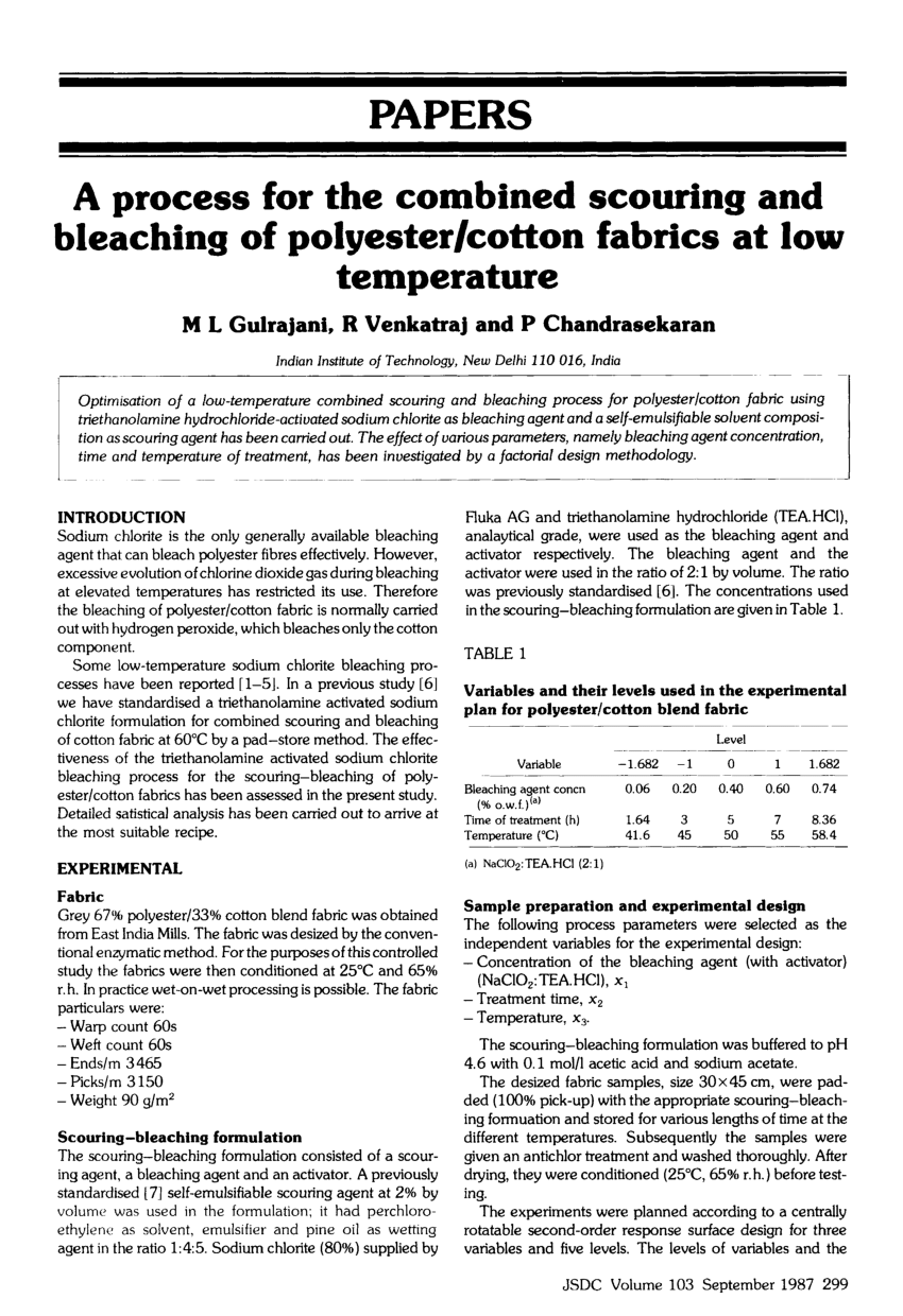 Can You Bleach Polyester Cotton Blends?