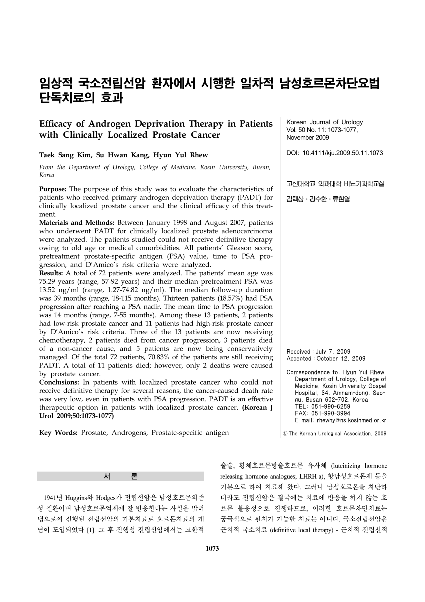 Mechanisms of action of androgen deprivation therapy (ADT 