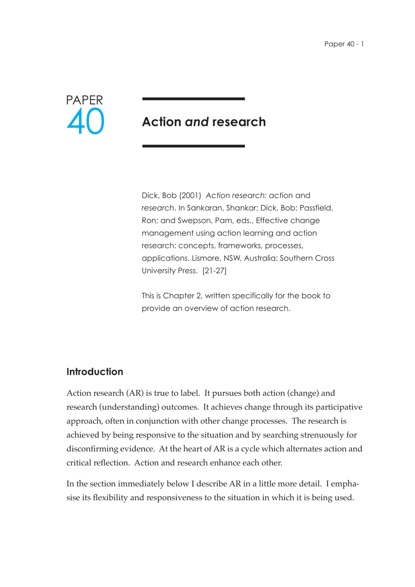 action research pdf in english