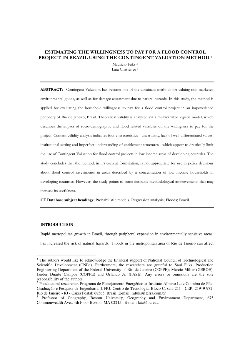 PDF) Using Contingent Valuation to Account for Negative Willingness to Pay  for the Construction of an Interim Storage Facility for Used Nuclear Fuel  in the United States
