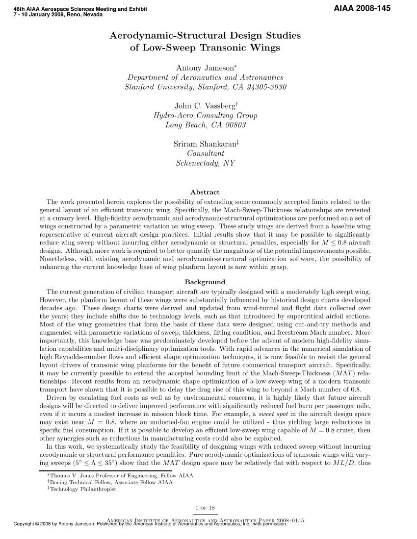 PDF] Impact of the Wing Sweep Angle and Rib Orientation on Wing Structural  Response for Un-Tapered Wings