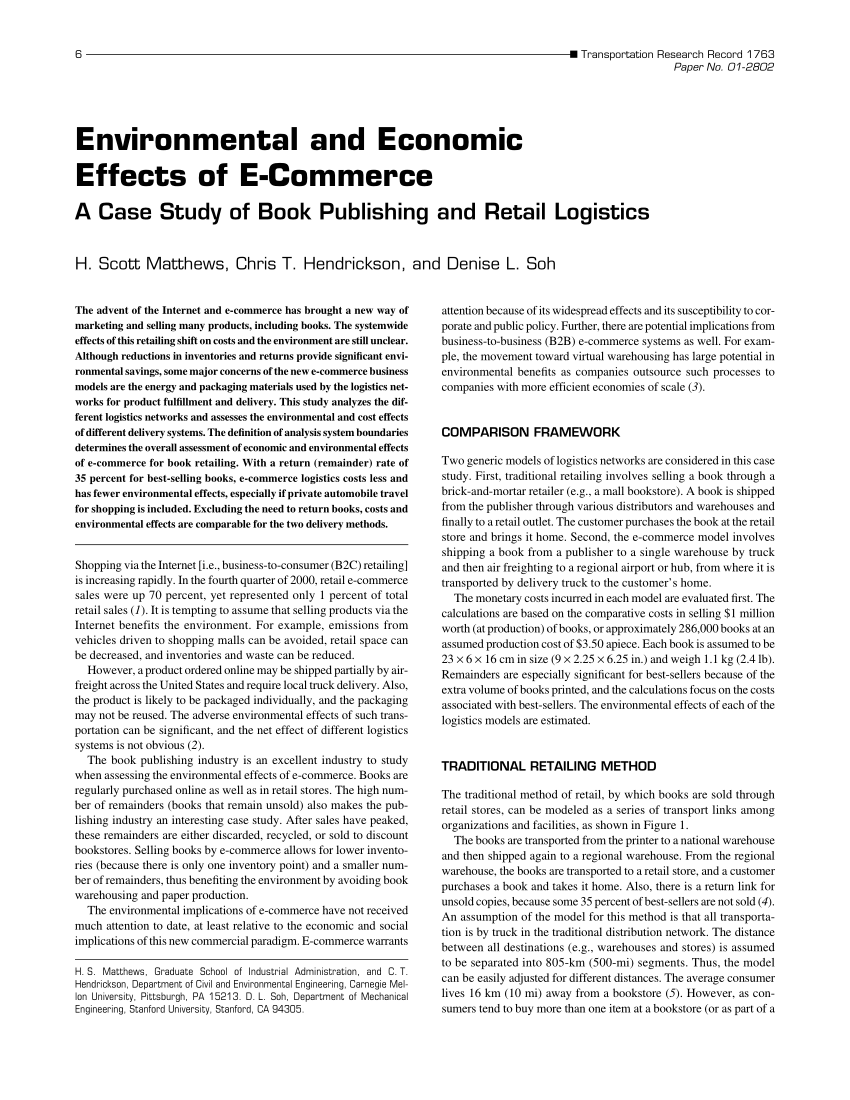 literature review on impact of e commerce on emerging markets