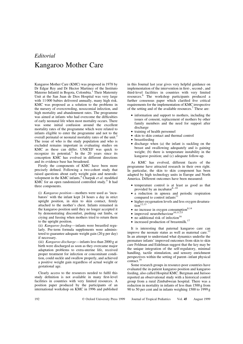 My article on Kangaroo mother care: a guide for health professionals., Charu deshna posted on the topic