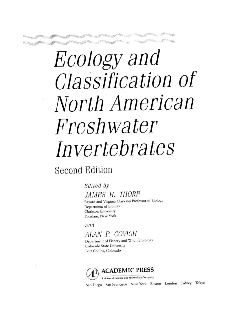 (PDF) The Ecology and Classification of North American Freshwater