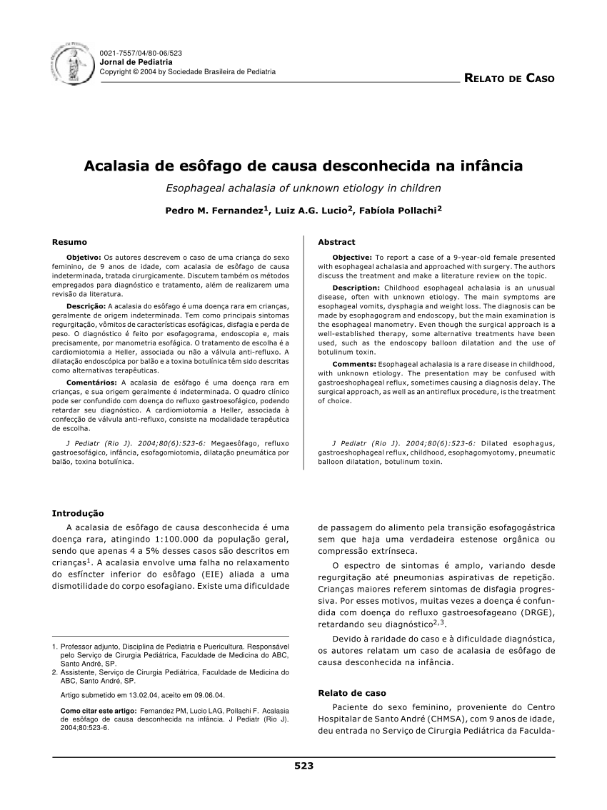 Resultados da dilatação endoscópica versus a cardiomiotomia em