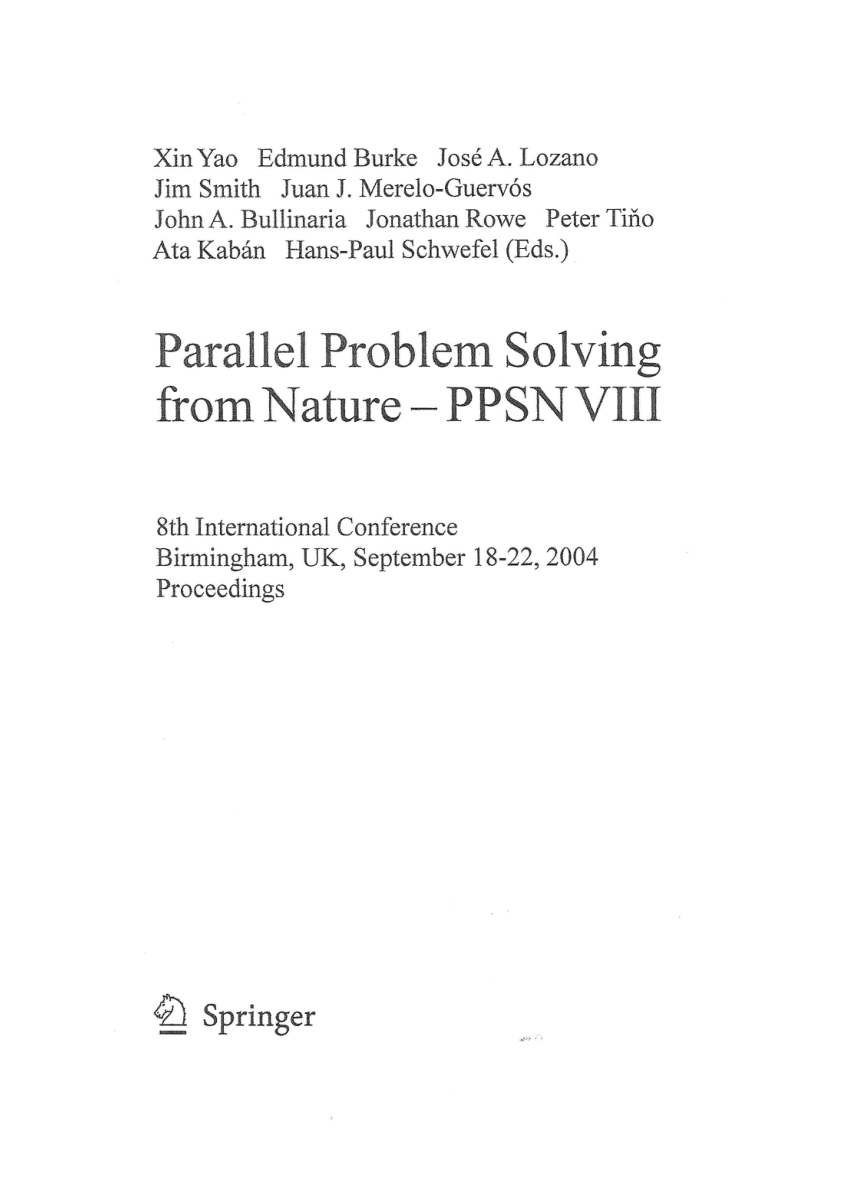 parallel problem solving from nature 2023