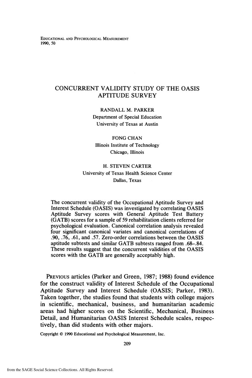 pdf-concurrent-validity-study-of-the-oasis-aptitude-survey