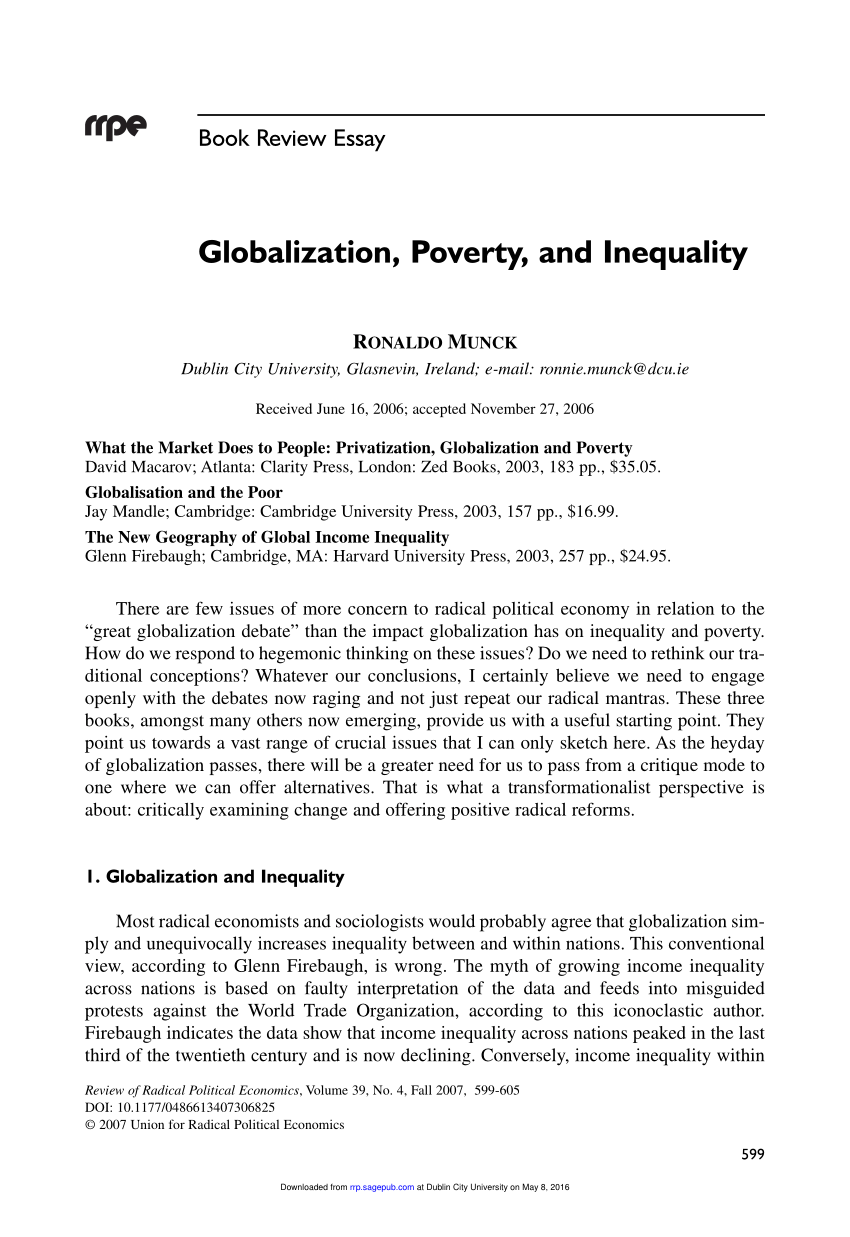 an essay on globalisation